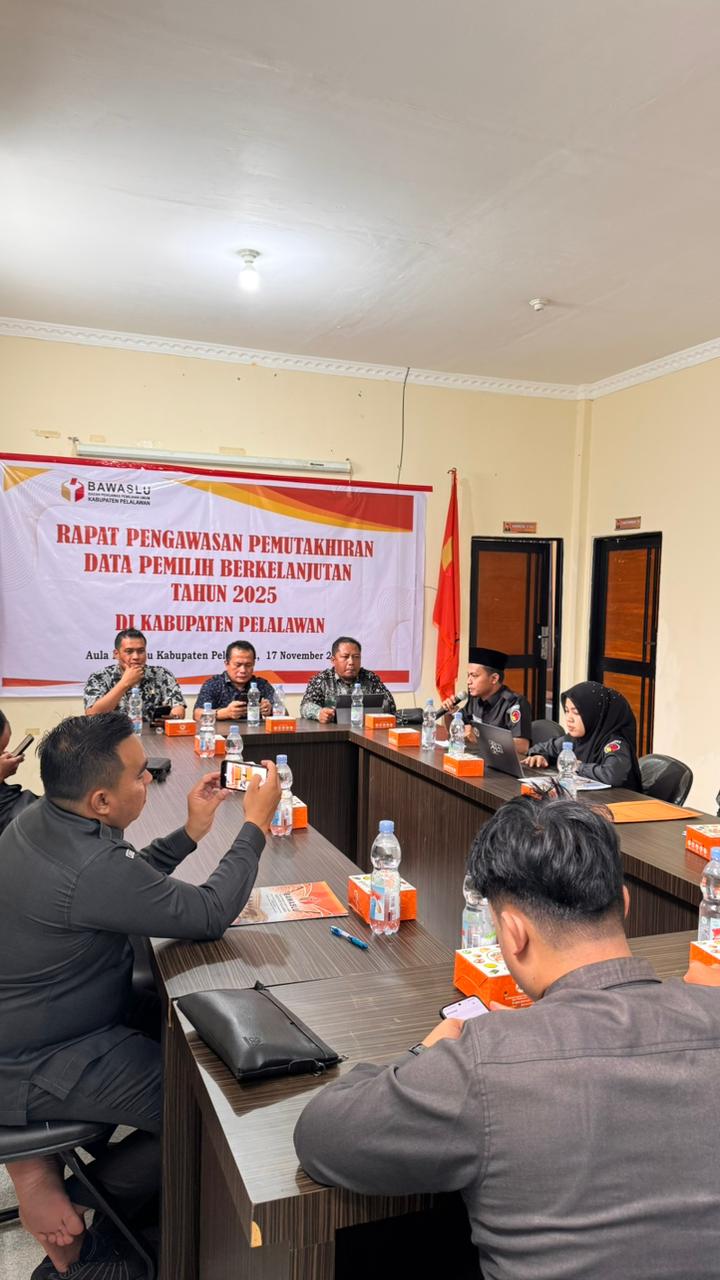 Rapat PDPB Bawaslu Pelalawan