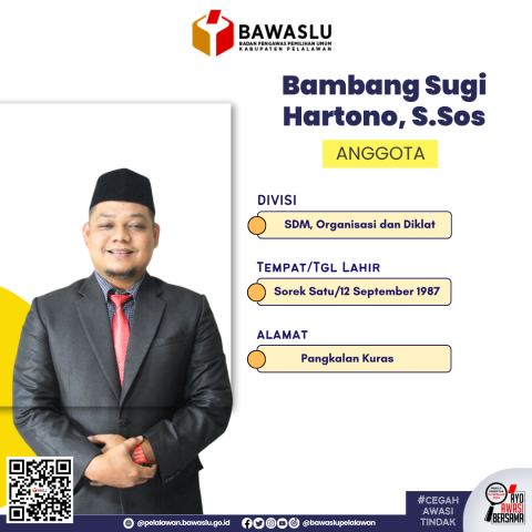 Profil Anggota Bawaslu Pelalawan