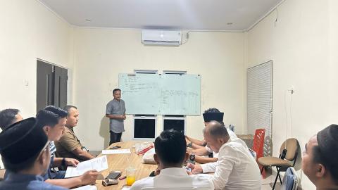 Penjelasan Polres saat Rapat Gakkumdu Pelalawan pada Kamis malam (04/04/2024)
