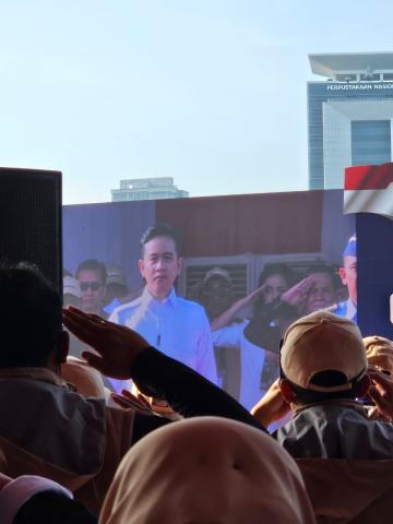 Gibran di Apel Bawaslu