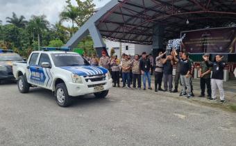 Ketua Hadiri Pelepasan Distribusi Logistik pada hari Minggu (11/02/2024)