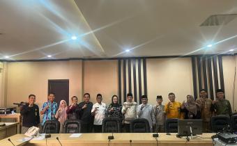 Bawaslu Pelalawan Saat Menghadiri Rapat Penilaian Tahap I Keterbukaan Informasi Publik (22/03/2024)