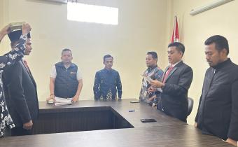 Pelantikan PAW Panwascam Kuala Kampar pada Kamis (30/05/2024)