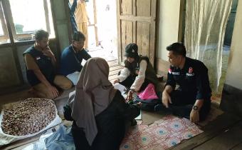 Andrizal melakukan Monitoring pengawasan Coklit di Kecamatan Kuala Kampar