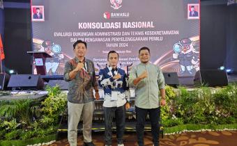 Kordiv P2H dan Kordiv HPS Menghadiri Konsolnas Evaluasi Kesekretariatan dan Dukungan Administrasi Teknis bagi Bawaslu, dilaksanakan pada tanggal 24 Juli 2024